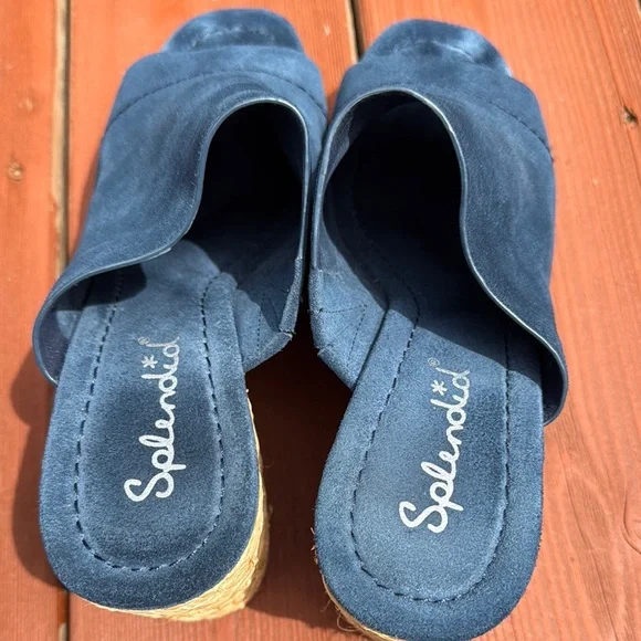 Splendid - Suede Wedge Sandals - Picture 8 of 12